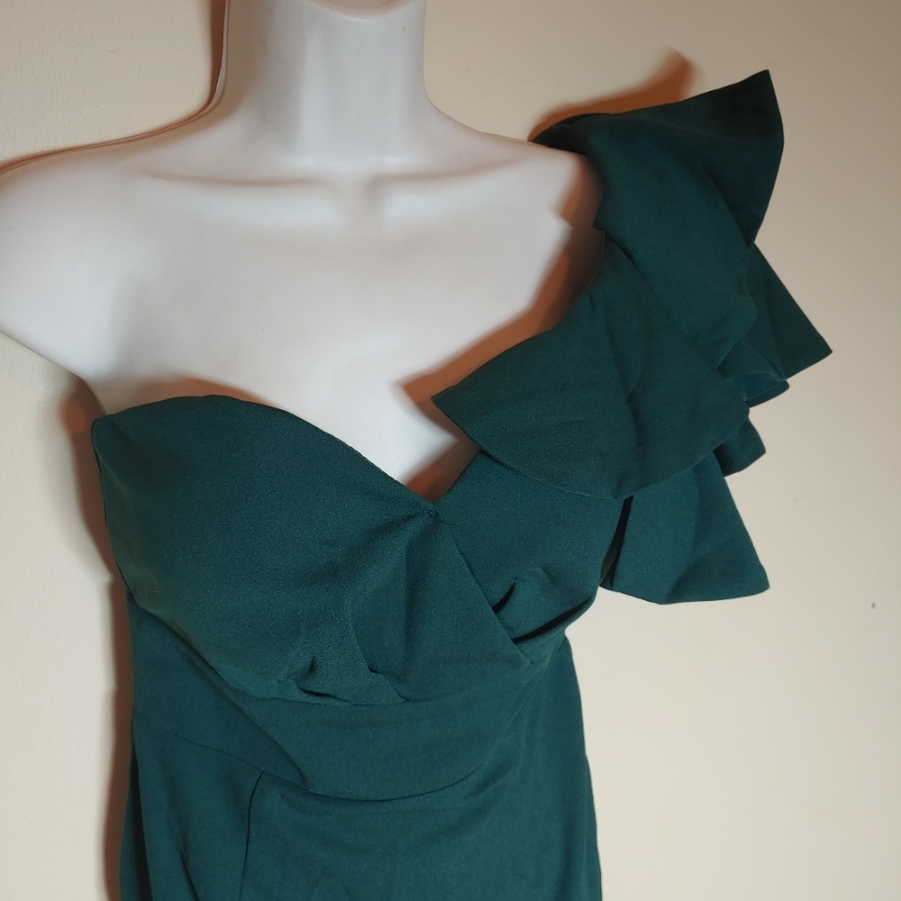 Shareen Collections Australia Mini Green Dress Size 10 - Picture 2 of 10